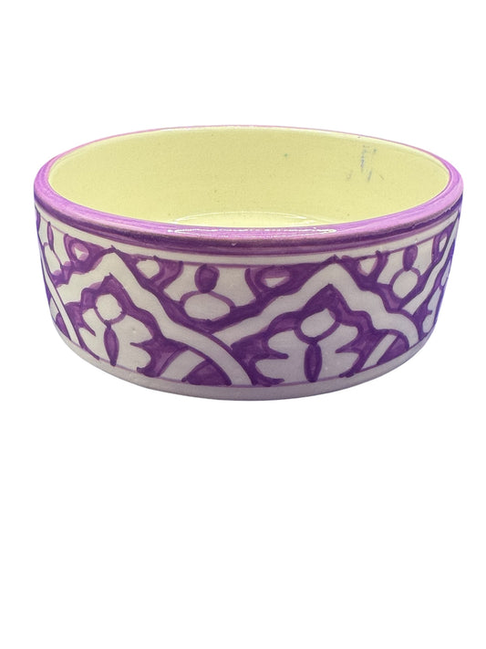 Bol creux droit motif Fassi en Lilas