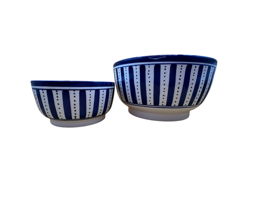 Bol et Saladier ronds en bleu Majorelle